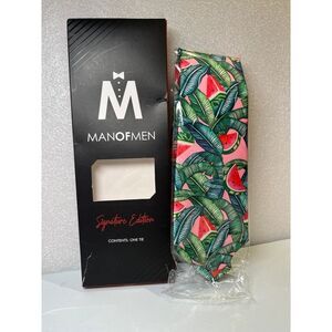 ManofMen Signature Edition Men's Tie Watermelon Splash New in Box